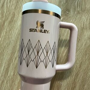 Stanley Pink and Gold Geometric Mug